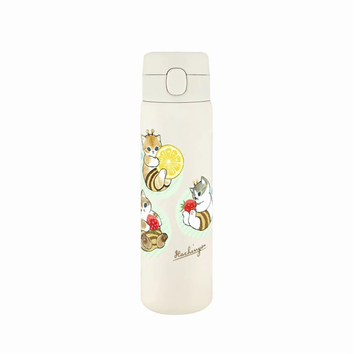 mofusand Stainless Steel One-Push Bottle 480ml Honeybee