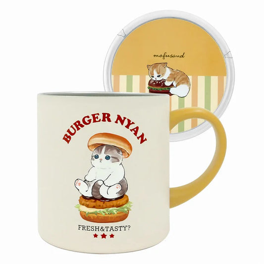 mofusand Covered Mug 400ml (Burger)