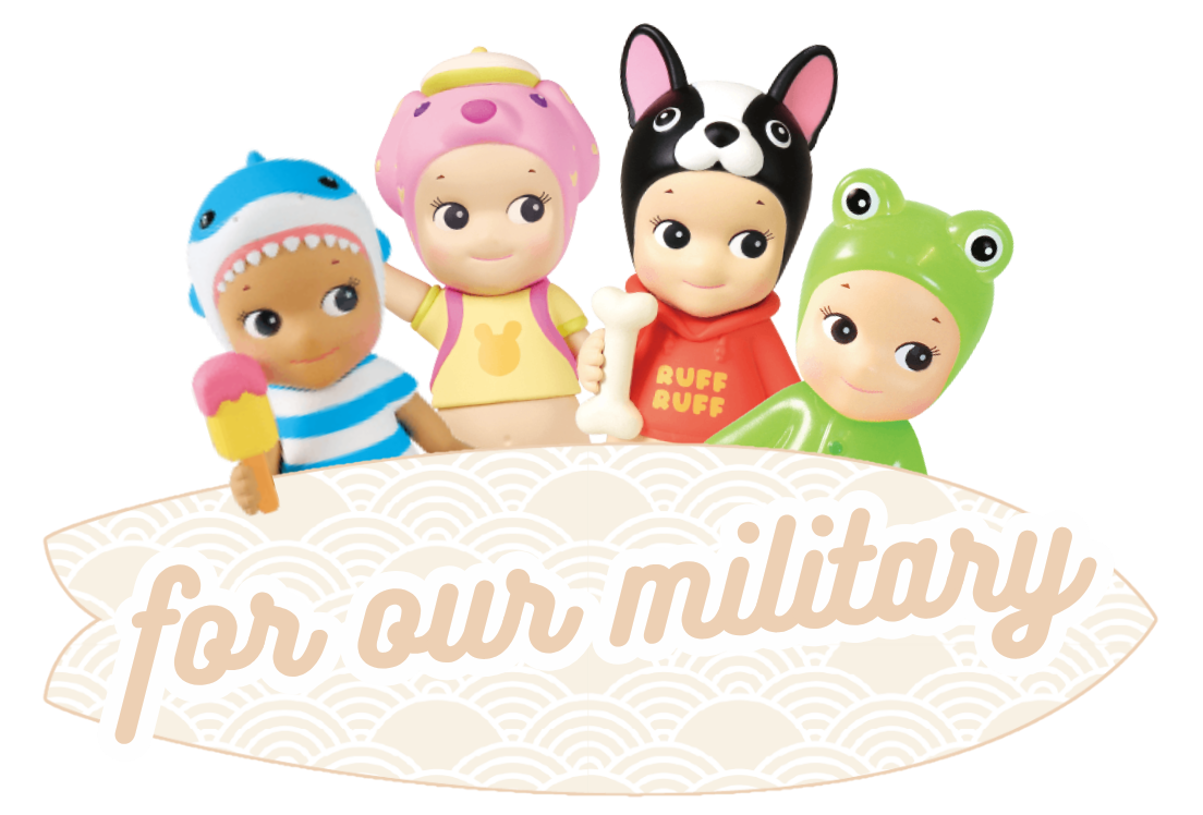 For our military — free Sonny Angel blind box for active duty, veterans, dependents and whoever brings them